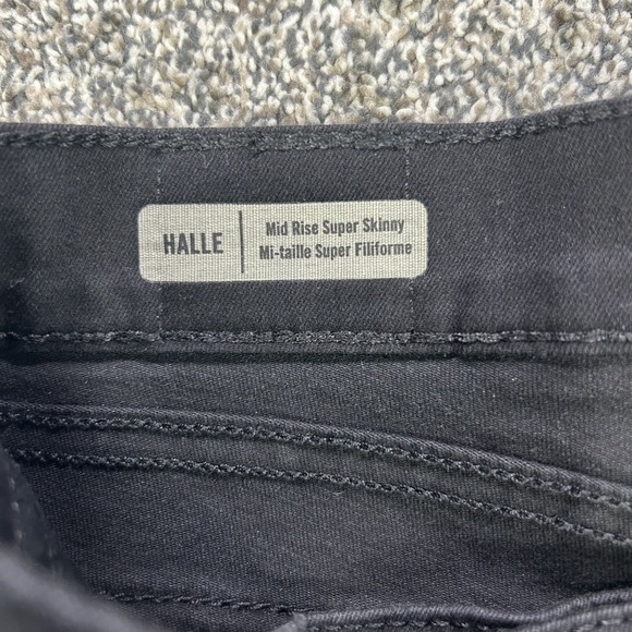 NEW True Religion Halle Super Skinny Jeans Womens 31 Black Denim USA Made Casual - Picture 11 of 16